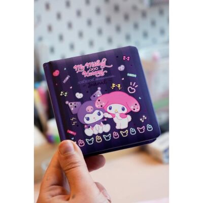 Kuromi ve My Melody Mini Kare Defter 9 x 9 Cm 192 Syf 100 Gr - 1