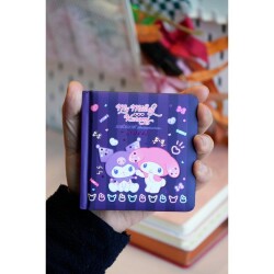 Kuromi ve My Melody Mini Kare Defter 9 x 9 Cm 192 Syf 100 Gr - 2
