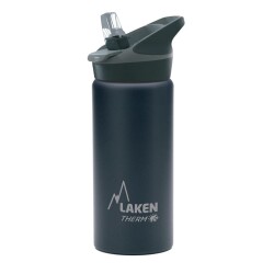 Laken Çelik 18/8 Jannu Termos Şişe 0.50L - Siyah - Laken