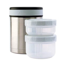 Laken Çelik Yemek Termosu Kılıflı 1 Litre Bambinos - 2