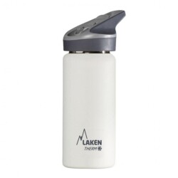 Laken Pipetli Çelik Termos Jannu 0,50 Litre Beyaz - Laken