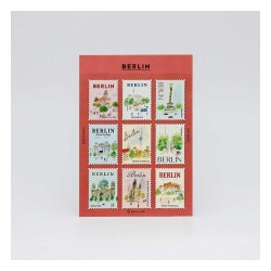 L'après-midi Postage Stamp Sticker - Posta Pulu Sticker Berlin 1 9'lu Paket - Lapres Midi