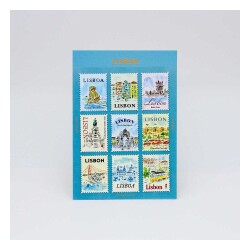 L'après-midi Postage Stamp Sticker - Posta Pulu Sticker Lisbon 1 9'lu Paket - Lapres Midi