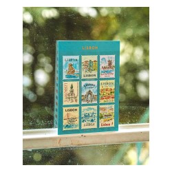 L'après-midi Postage Stamp Sticker - Posta Pulu Sticker Lisbon 1 9'lu Paket - 2