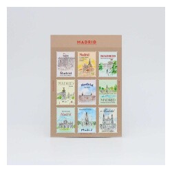 L'après-midi Postage Stamp Sticker - Posta Pulu Sticker Madrid 1 9'lu Paket - Lapres Midi