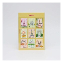 L'après-midi Postage Stamp Sticker - Posta Pulu Sticker Paris 1 9'lu Paket - Lapres Midi