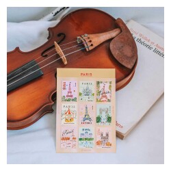 L'après-midi Postage Stamp Sticker - Posta Pulu Sticker Paris 1 9'lu Paket - 2