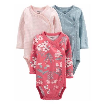 Layette Kız Bebek 3'lü Body - 1