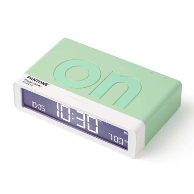Lexon x Pantone Flip Klasik Şarj Edilebilir Alarm Saat Mint - 1