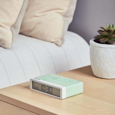 Lexon x Pantone Flip Klasik Şarj Edilebilir Alarm Saat Mint - 5