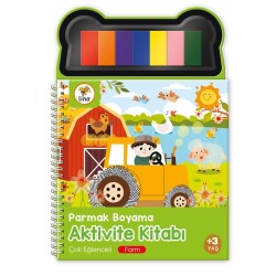 Lino Parmak Boyama Aktivite Kitabı Farm - Lino