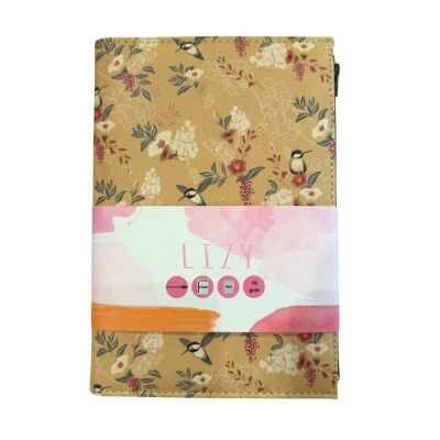 Liz Fermuarlı Suni Deri Defter Kareli Ucello - 1