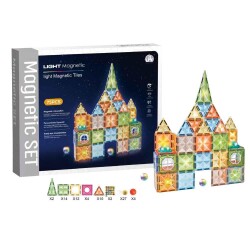 Magnetic Tiles Star Diamond Light Version 75 Parça CH1228 - Magnetic Tiles
