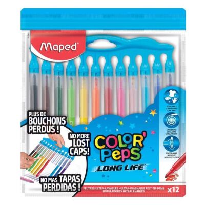 Maped Keçeli Kalem 12li Long Life - 1