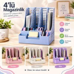 Maxx 4'lü Plastik Magazinlik CD-2094 - Maxx