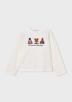 Mayoral Çocuk Uzun Kollu T-shirt,Şapka Desenli AW2604030 - 1