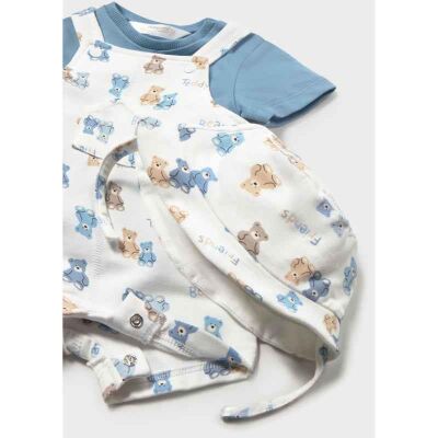 Mayoral Erkek Bebek Şapkalı Tulum Set SS2601624 - 3