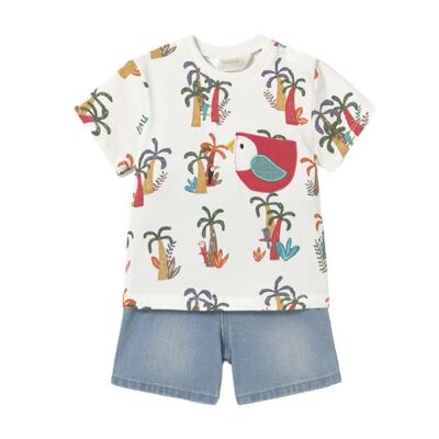 Mayoral Erkek Bebek Şort Takım SS2501216 - 3