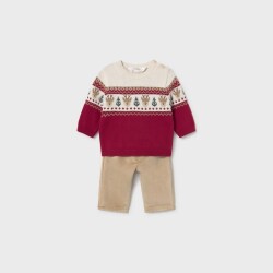 Mayoral Erkek Bebek Triko Kazak 2'li Set AW2602532 - Mayoral
