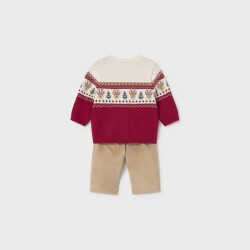 Mayoral Erkek Bebek Triko Kazak 2'li Set AW2602532 - 4