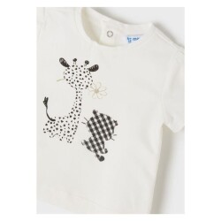 Mayoral Kız Bebek 2'li Fırfırlı Şort T-Shirt Takım - 1
