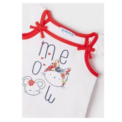 Mayoral Kız Bebek 3'lü T-Shirt Şort Takım - 17