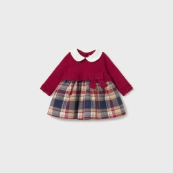 Mayoral Kız Bebek Ekoseli Elbise AW2602801 - Mayoral