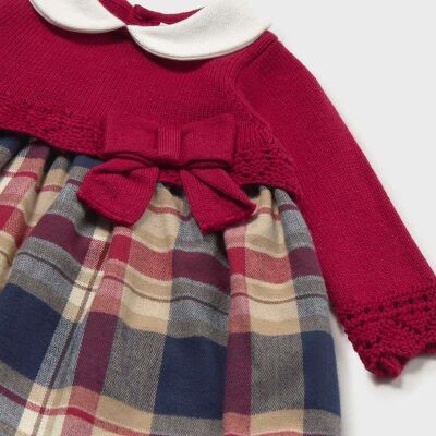 Mayoral Kız Bebek Ekoseli Elbise AW2602801 - 4