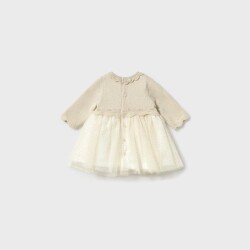 Mayoral Kız Bebek Triko Tüllü Elbise AW2602809 - 3
