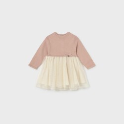 Mayoral Kız Bebek Triko Tüllü Elbise AW2602949 - Mayoral