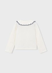 Mayoral Kız Bebek Yakalı Uzun Kollu T-shirt AW2600131 - 2