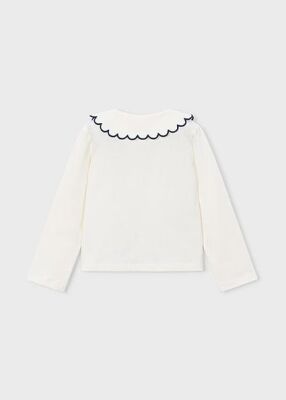 Mayoral Kız Bebek Yakalı Uzun Kollu T-shirt AW2600131 - 2