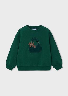 Mayoral Kız Çocuk Çanta Desenli Sweatshirt AW2604407 - 1