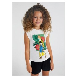 Mayoral Kız Çocuk Şort T-Shirt Takım 6229 - 1