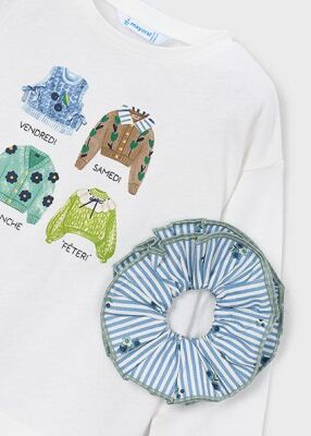 Mayoral Kız Çocuk Uzun Kollu T-shirt Toka Set AW2604028 - 3