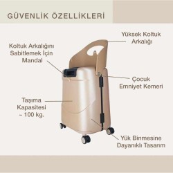 MiaMily Carry On Kabin Boy Valiz Champagne Gold - 5