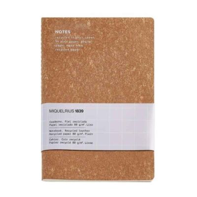 Miquelrius A5 Recycled Deri Kapaklı Defter - 1