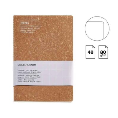 Miquelrius A5 Recycled Deri Kapaklı Defter - 2