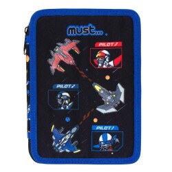 Must İki Gözlü İçi Dolu Kalem Kutusu Space Battle - Must
