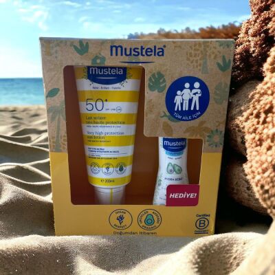Mustela Güneş Losyonu SPF 50 200 ML ve Nemlendirici 100 ML Set - 1
