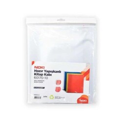 Noki Hazır Yapışkanlı Kitap Kabı 10 Lu Şeffaf - Noki