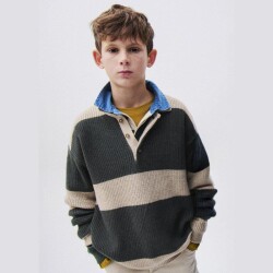 Nukutavake Erkek Çocuk Polo Yaka Triko Kazak AW2607329 - 2