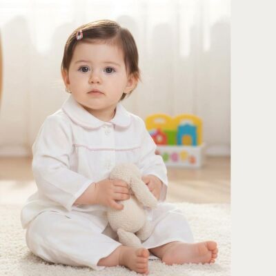 O Piti Piti Kız Bebek Büzgülü Pijama - 1