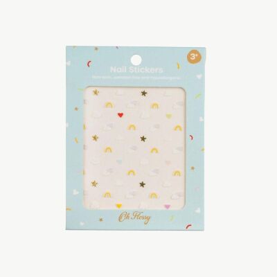 Oh Flossy Çocuk Tırnak Sticker Seti Sky - 1