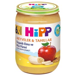 Organik Kavanoz Maması Elma ve Muz Püresi 190 Gr - Hipp