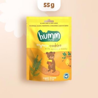 Organik Kurabiye Ballı Kinoalı 55 gr - 1