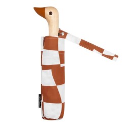 Original Duckhead Duck Kompakt Şemsiye Peanut Butter Checks - 1