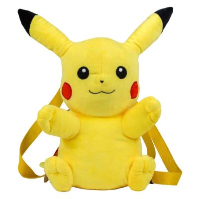 Pokemon Pikachu Plush Backpack Peluş Sırt Çantası - 1