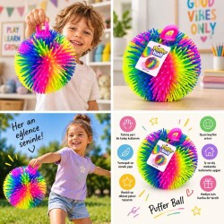 Puffer Ball Püsküllü Top Işıksız / A63 - 2