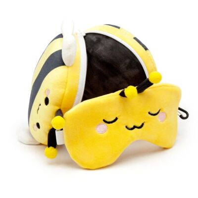 Relaxeazzz Seyahat Yastığı ve Göz Maskesi Adorabugs Bee - 4